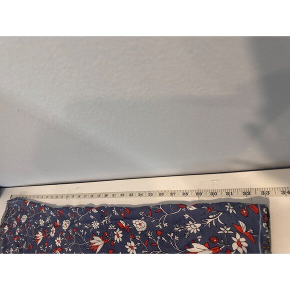 Japna Womens Cardi OneSize Blue Floral Cottage Boho Kimono SwimCover Open Flowy - Picture 7 of 9